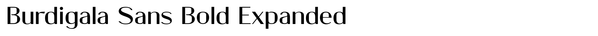 Burdigala Sans Bold Expanded image